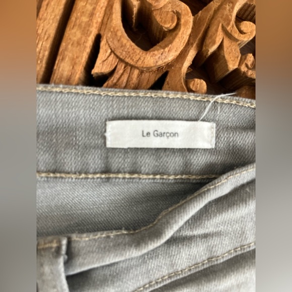 FRAME Jeans Le Garçon Light Gray Mid Rise Skinny  Slim Ankle  SZ: 27/4-6 - Picture 6 of 9